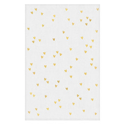 Tea Towel - Gold Hearts Tea Towel - Gold Hearts
