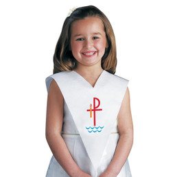 Chi Rho Baptismal Stole - 12/pk Chi Rho Baptismal Stole - 12/pk