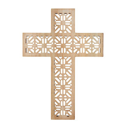 Floral Rattan Cross Floral Rattan Cross