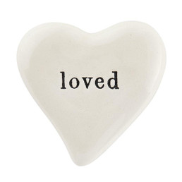 Ceramic Heart - Loved Ceramic Heart - Loved