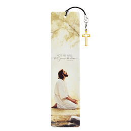 Not My Will Bookmark With Charm - 12pk