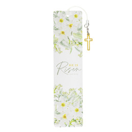 He Is Risen - Luke 24:34 Bookmark With Charm - 12pk
