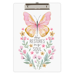 He Restores My Soul Clipboard - 8pk
