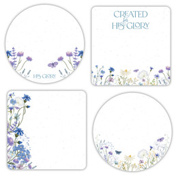 Created For His Glory Die Cut Sticky Notes (4 Asst) - 10pk