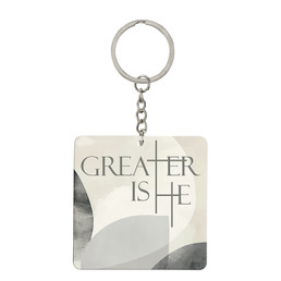Greater Is He Acrylic Keychain - 12pk