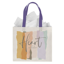 Heart of A Servant Reusable Gift Bag - 6pk