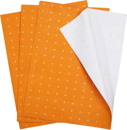 Wrapping Paper Sheet - Natural Orange 3pk