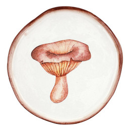 Blush Woodland Mushroom Plate