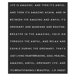 Luxe Throw - Life Is Amazing