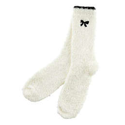 Cozy Socks in Ornament - Black Bow/Trim
