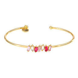 Crystal Bangle - Blush Bar