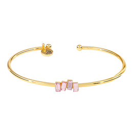 Crystal Bangle - Light Blush Bar