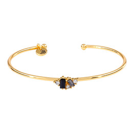 Crystal Bangle - Black Cluster