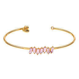 Wedding Crystal Bangle - Blush Crystals