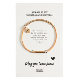 Thought Keeper Bracelet - Peach/Gold