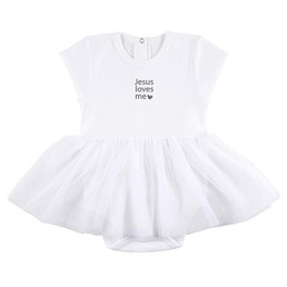 Snapshirt Tutu Dress - Jesus Loves Me