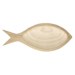 Paulownia Wood Fish Tray - Medium