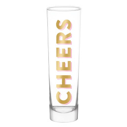 Tall Champagne Glass - Cheers