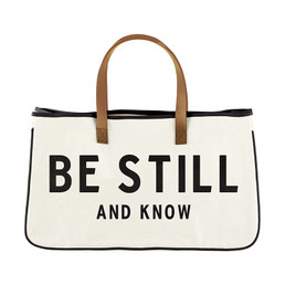 Be Still and Know Canvas Tote