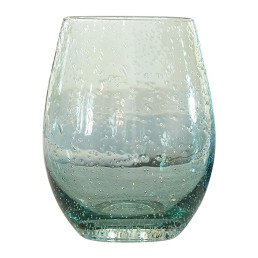 Seeded Wine Glass - Green