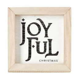 Mini Wood Sign - Joyful