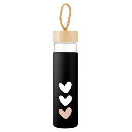 Glass Bottle - Hearts