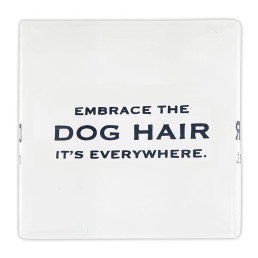 Face to Face Lucite Block - Embrace the Dog Hair