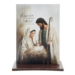 A Savior is Born Wood Sign-4/pk