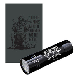Armored in Strength LED Flashlight- 4/pk