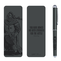 Armored in Strength Pen & Bookmark Set- 12/pk