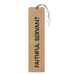 Faithful Servant Bookmark with Charm-12/pk 
