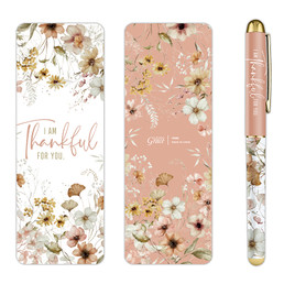 Thankful for You Pen & Bookmark Set- 12/pk