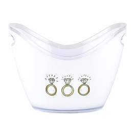 Acrylic Beverage Bucket - Rings