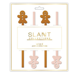 Acrylic Stir Sticks - Gingerbread
