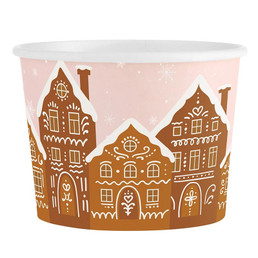 Paper Treat Cups - Gingerbread Houses
