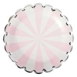 Paper Dinner Plate - White Pinwheel
