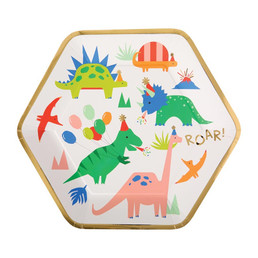 Paper Dinner Plate - Dino Party