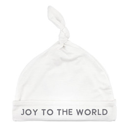 Knotted Hat - Joy to the World 0-6mo