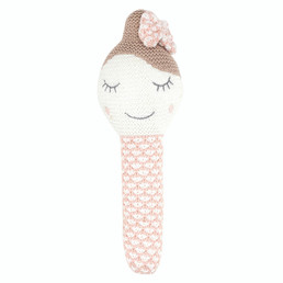 Knit Plush Ballerina Rattle
