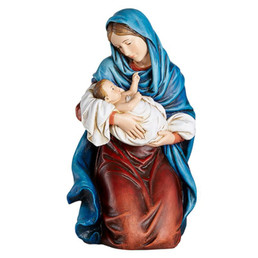 Kneeling Mother and Child Figurine