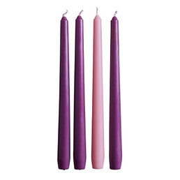 10" Advent Taper Candle Set