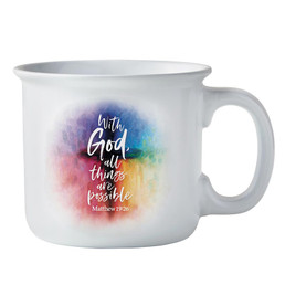 With God All Things are Possible Coffee Mug - 4/pk