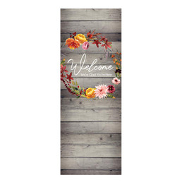 Seasonal Wreath Series X-Stand Banner - Fall Welcome Wreath