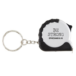 Be Strong Tape Measure Keychain - 8/pk