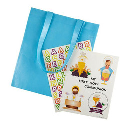 First Communion Tote Bag Craft Kit - 10 kits/pk