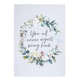 Fabric Banner-Never Regret