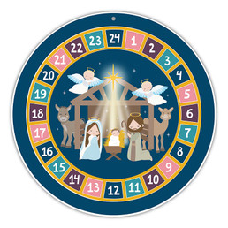 Star of Bethlehem Round Advent Calendar