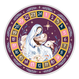 Madonna and Child Round Advent Calendar