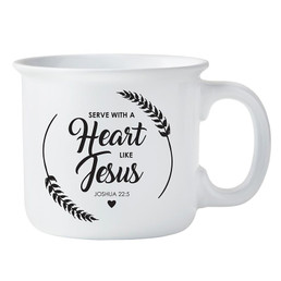 Serve with a Heart Like Jesus Coffee Mug with Gift Wrap