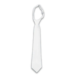 White Adjustable First Communion Tie